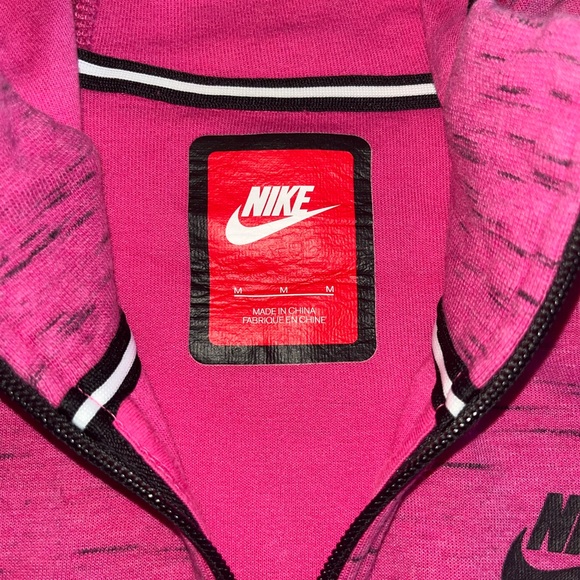 Nike Fuchsia Zip-Up Hoodie with Black Details - Picture 2 of 2